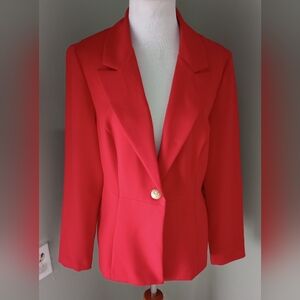Danny And Nicole Red Blazer Size 10